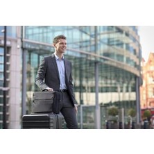 Uslucan Alışveriş Professionelle Tragetasche (Aktentasche) Für 39,6 cm (15,6 Zoll) Notebooks, Schwarz