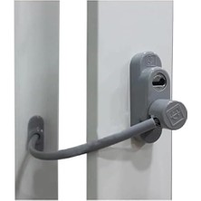 Uslucan Alışveriş 5 Adet Çelik Halatlı Pvc Pencere Çocuk Emniyet Kilidi Gri