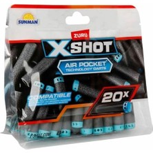 Uslucan Alışveriş Xshot Excel 20’li Yedek Sünger Dart Paketi - Ekstra Atış Gücü ve Uzun Süreli Eğlence Için Dayanıklı Yedek Dartlar