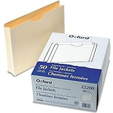 Uslucan Alışveriş Dosya Ceketleri, Mektup Boyutu, Manila, 2" Genişletme, Başparmak Kesimli Güçlendirilmiş Düz Kesim Sekmeler, Kutu Başına 50 (22200EE), Bej