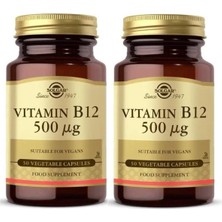 Solgar Vitamin B12 500 Mcg 50 Kapsül 2 Adet