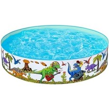 Uslucan Alışveriş | Dinozor Çocuk Havuzu, Çocuk Yüzme Havuzu, Yer Üstü Şişirilebilir Havuz, Açık Bahçe Havuzu, 183 cm x 38 cm
