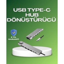 K-Yonlineticaret Seyahat Dostu 8‑in‑1 Hub – Şarj & Veri & Video & Ağ Için Eksiksiz Çözüm