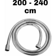 Uslucan Alışveriş Spiral Duş Hortumu 200-240 cm (Uzayan) Blister Ambalajlı