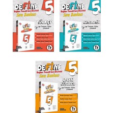 Fi Yayınları 5. Sınıf Türkçe + Matematik + Sosyal Define Soru Bankası Seti