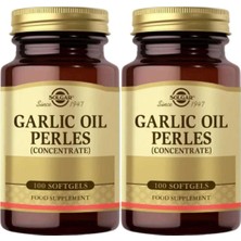 Solgar Garlic Oil PERLES(CONCANTRATE)100 Yumuşak Kapsül X2 Adet