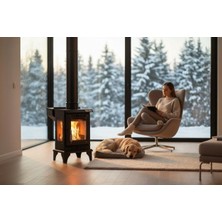 Bey Şömine Mini Pelet Sobası Kamp Sobası Çadır Sobası Pelet