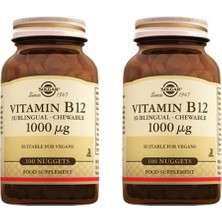 Solgar Vitamin B12 1000 Mcg 100 Tablet 2'li