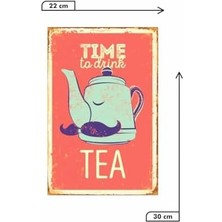 Uslucan Alışveriş Time To Drink Tea Retro DRTR0126 Ahşap Mdf Tablo