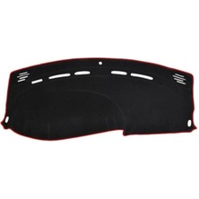 Lee Willson Chevrolet Rezzo Modellerine Uygun Torpido Koruma Halısı Siyah Kenar Renk Kırmızı