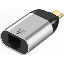 Uslucan Alışveriş 3.1 Type - C To Ethernet Adaptör Çevirici 1/1000 1 Gigabit Tip C Ethernet Ağ Lan Adaptörü ve Type C Çıkışlı Notebook Dizüstü Bilgisiyar Uyumlu S-1725