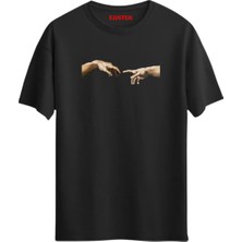 Eastek Michelangelo El Teması T-Shirt, Erkek Tişört, Kadın Tişört, Unisex T-Shirt