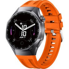 Forzacase Huawei Watch Gt 6 Pro 46MM ile Uyumlu Özel Tasarım Tokalı Silikon Kordon Kayış - FC1175