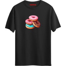 Eastek Donut Baskılı T-Shirt, Erkek Tişört, Kadın Tişört, Unisex T-Shirt