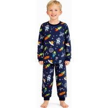 Mini Stella Kids Astronot Desenli Erkek Çocuk Pijama Takımı