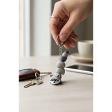 Pazarois Rakun Figürlü Hareketli Anahtarlık