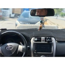 Lee Willson 2006-2012 Modellerine Uygun Toyota Corolla Torpido Koruma Halısı Siyah Kenar Renk Siyah