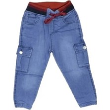 Egecan Kaşkorse Kemerli Yan Cep Detaylı Erkek Çocuk Kot Pantolon 2475