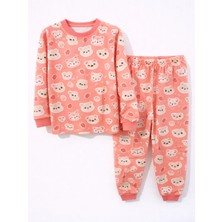 Seçkin Baby Ayı ve Tilki Desenli Kız Çocuk Pijama Takımı