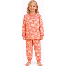 Seçkin Baby Ayı ve Tilki Desenli Kız Çocuk Pijama Takımı
