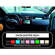 Lee Willson 2023+ Modellerine Uygun Dacia Duster Torpido Koruma Halısı Siyah Kenar Renk Siyah