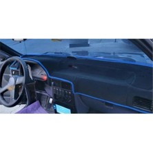 Lee Willson Hyundai Excel Modelleri Uygun Torpido Koruma Halısı Kenar Renk Mavi