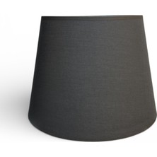 Mars Concept Kumaş Abajur Şapkası 35 cm Alt Çap Modern Dekoratif Lambader ve Abajur Uyumlu