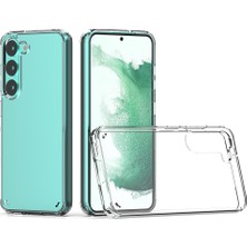 ZM Store Galaxy S23 Uyumlu Kılıf Kenarları Darbe Emici Arkası Sert A Kalite Şeffaf Coss Kapak