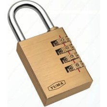 K-Yonlineticaret Eco Lounge Yuma Pirinç Şifreli Asma Kilit - 4 Basamaklı 40MM