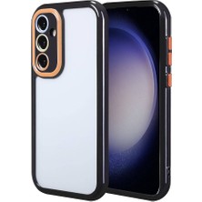 ZM Store Galaxy S23 Uyumlu Kılıf Parlak Kenar ve Çerçeve Arkası Şeffaf Vitamin Kapak