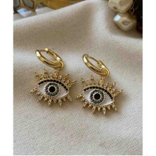 Noshnosh 14K Gold Xuping Vip Seri Zirkon Taşlı Tasarım Küpe