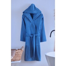 Talu Kapşonlu Kadın ve Erkek Bornoz %100 Pamuk | Dayanıklı | Hızlı Kuruma | Yumuşacık Konfor