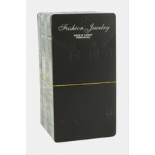 Zero Land Lvsqvr Siyah Renkli Dikdörtgen Set Kolye Kartı 200 Adet - Siyah