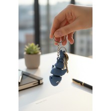 Pazarois Mavi Balina Figürlü Hareketli Anahtarlık