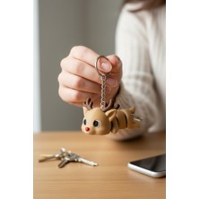 Pazarois Ren Geyiği Figürlü Hareketli Anahtarlık