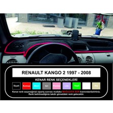 Lee Willson Renault Kangoo 2 Modellerine Uygun Torpido Koruma Halısı Siyah Kenar Renk Kırmızı