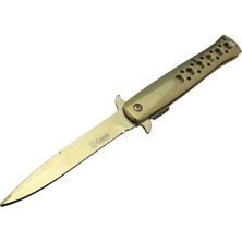 K-Yonlineticaret Eco Lounge Tac-Force 1111A T-Lite Gold Kamp / Av Çakısı 23CM- Yarı Otomatik, Metal