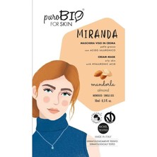 Purobio Miranda Cream Mask Oily Skin Almond Badem 10 ml - Tek Kullanım