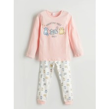 Lc Waikiki Yeni Sezon Bisiklet Yaka Kız Çocuk Pijama Takımı