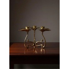 Stilars 3 Kollu Pirinç Mumluk 19*2