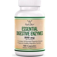 Double Wood Essential Digestive Enzymes 800 Mg 180 Capsules