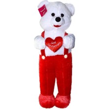 Selay Oyuncak 1075KR Tulumlu Ayı Kırmızı 75 cm