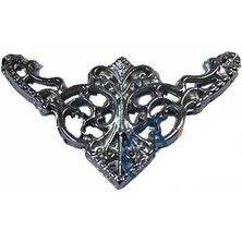 K-Yonlineticaret Eco Lounge Dekoratif Köşe Süsü, Köşelik - Küçük, 19X34MM, Nikel, 100 Adet