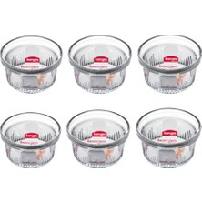 6 Lı Paşabahçe  Borcam Isıya Dayanıklı Mini Boy Fırın Kasesi ,sufle, Kek, 285 cc  23X6 cm