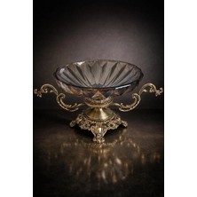 Pirinç & Kristal Dekoratif Tabak 55*32*26CM