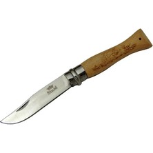 K-Yonlineticaret Eco Lounge Sterling T0195 Bahçe Çakı 16 cm - Ahşap Sap, Bilezikli, Kılıflı
