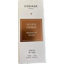 Codage Paris Eclat & Energie Serum No: 3 10 ml