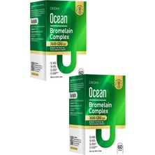 Orzax Ocean Bromelain Complex 60 Tablet x 2 Adet