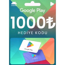 1000 Tl Google Play Hediye Kartı