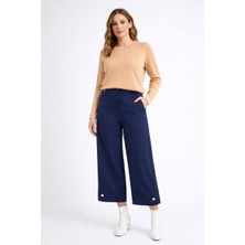 Eskişehir Mağazacılık 5626 Sentez Venüs Paçası Pileli Düğmeli Pantolon